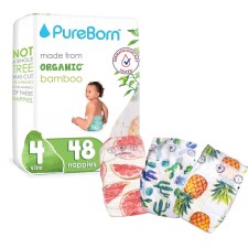 PURE BORN NAPPY SIZE 4 7-12KG 48PIECES