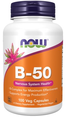 Now Foods - Vitamin B-50 x 100 Veg Capsules