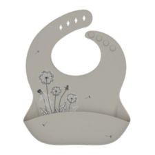 Kikka Boo Bib Platinum Silicone Flora Sand