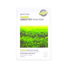 3W CLINIC ESSENTIAL GREEN TEA SHEET MASK 1PIECE