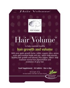 NEW NORDIC HAIR VOLUME 30 TABLETS, PROMOTES HAIR GROWTH AND VOLUME