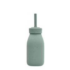 Kikka Boo Bottle With Straw Platinum Silicone Sage