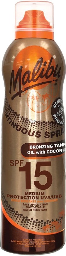 Malibu Coconut Tanning Oil Spf15 175ml