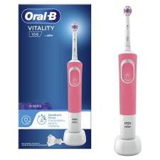 ORAL B VITALITY 100 3D WHITE PINK TOOTHBRUSH