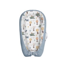 ALBERO MIO BABY NEST WITH BLANKET AND PILLOW SKY WORLD