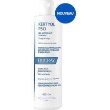DUCRAY KERTYOL PSO ULTRA- RICH CLEANSING GEL FACE& BODY. COMPLEMENTARY CARE FOR PSORIASIS PRONE SKIN 400ML