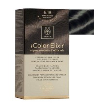 Apivita My Color Elixir Permanent Hair Color Kit Dark Blonde Ash Pearl No 6.18