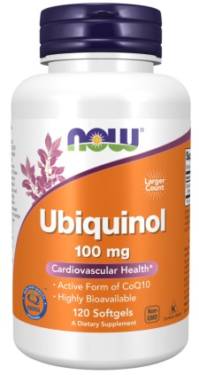 Now Ubiquinol 100mg 120 Softgels