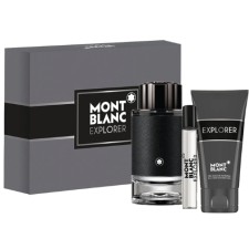 Mont Blanc Explorer For Men Edp 100ml + Eau De Parfum 7.5ml + Shower Gel 100ml Gift Set