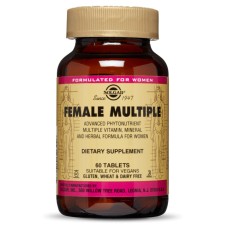 Solgar Female Multiple x 60 Tablets - Advanced Multivitamin & Mineral Formula For Women