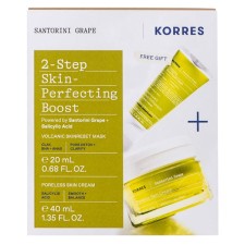 Korres Santorini Grape 2-Step-Skin-Perfecting Boost Mask 20ml&Cream 40ml