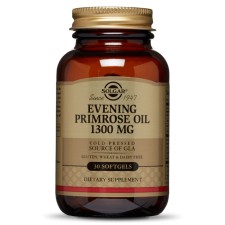 Solgar Evening Primrose Oil 1300mg x 30 Softgels - For The Relief Of Premenstrual & Menopause Symptoms