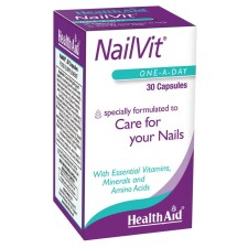 Health Aid NailVit. ΣΥΜΠΛΗΡΩΜΑ ΓΙΑ ΤΗΝ ΦΡΟΝΤΙΔΑ ΤΩΝ ΝΥΧΙΩΝ 30ΚΑΨΟΥΛΕΣ
