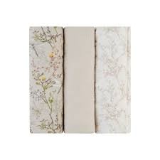 Kikka Boo Muslin Swaddle Set 3 Pcs 100X100 Secret Garden Beige