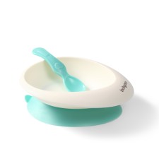 Babyono Suction Bowl With Spoon Mint