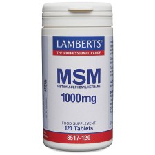 Lamberts MSM (Methylsulfonylmethane) 1000mg x 120 Tablets