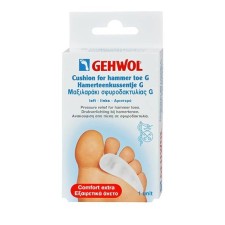 GEHWOL CUSHION FOR HAMMER TOE G, LEFT. PRESSURE RELIEF FOR HAMMER TOES 1PIECE