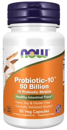 Now Foods - Probiotic-10™ 50 Billion x 50 Veg Capsules