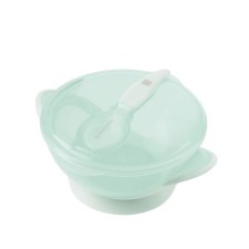 KikkaBoo Bowl With Spoon Feedy Mint