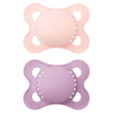 MAM ORIGINAL COLORS OF NATURE 2-6M SOOTHERS BLUSH/ ORCHID 2PIECES