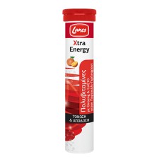 LANES XTRA ENERGY, MULTIVITAMINS WITH GINSENG& CoQ10. 20 EFFERVESCENT TABLETS WITH ORANGE- GRAPEFRUIT FLAVOR