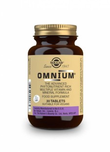 Solgar Omnium x 30 Tablets - Rich Multiple Vitamin & Mineral Formula