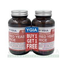 YGIA RED YEAST RICE 500mg VEG CAPS 60s 1+1 FREE