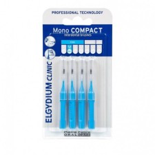 ELGYDIUM CLINIC MONO COMPACT BLUE 0.8 , INTERDENTAL BLUSHES 4PIECES