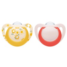 Nuk Star Silicone Soother 18-36m x 2 Pieces