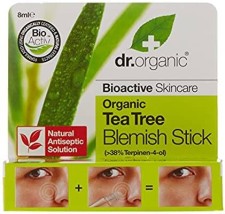 DR. ORGANIC ORGANIC TEA TREE BLEMISH STICK, NATURAL ANTISEPTIC 8ML