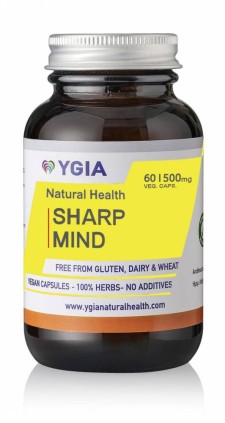 YGIA SHARP MIND 500MG, IMPROVES CONCENTRATION & MEMORY 60CAPSULES