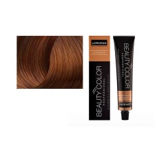 LORVENN BEAUTY COLOR No 7.74 - BLOND COFFEE COPPER. PERMANENT HAIR COLOR. NEW AUTO PROTECTIVE FORMULA WITH KERATIN & ORGANIC OLIVE OIL 70ML