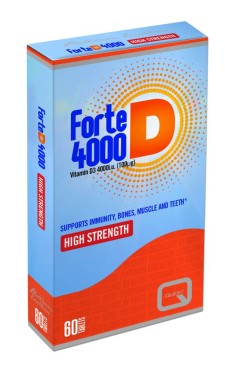 QUEST FORTE D 4000, VITAMIN D3. SUPPORTS IMMUNITY, BONES, MUSCLE& TEETH 60TABLETS