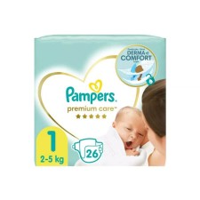 Pampers Premium Care No 1 (2 - 5 Kg) 26 Diapers