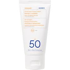 Korres Yoghurt Sunscreen Face Cream Protect & Hydrate Spf50+ 50ml