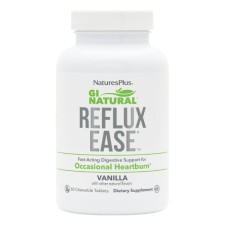 Naturesplus Reflux Ease Vanilla 60 Chew, Μασώμενα δισκία με γεύση β...
