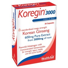 Health Aid Koregin 3000 x 30 Capsules - Boosts Your Physical Energy