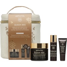 Apivita Queen Bee Cream Rich 50ml + Serum 10ml + Eye Cream 5ml + Po...