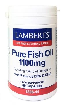 Lamberts Pure Fish Oil 1100mg x 60 Capsules