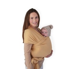 Mushie Baby Carrier Wrap Mustard Melagne