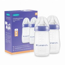 Lansinoh Feeding Bottle 2x240ml (Natural Wave)