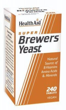 HEALTH AID BREWERS YEAST. NATURAL SOURCE OF B VITAMINS, AMINOACIDS& MINERALS 240TABLETS