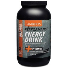LAMBERTS PERFORMANCE ENERGY DRINK ORANGE POWDER 1000GR