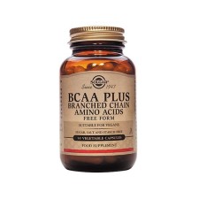 SOLGAR BCAA PLUS, BRANCHED CHAIN AMINO ACIDS 50CAPSULES