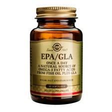 SOLGAR EPA/GLA, NATURAL SOURCE OF OMEGA-3& GLA, FOR HEALTHY HEART 30 SOFT GELS 