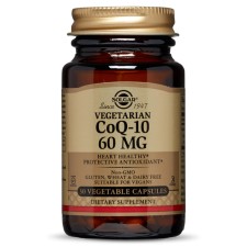 SOLGAR CoQ-10 60MG, FOR HEALTHY HEART& ANTIOXIDANT PROTECTION 30CAPSULES