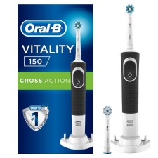 ORAL B VITALITY 150 CROSS ACTION ELECTRIC TOOTHBRUSH& 1 REPLACEMENT BRUSH HEAD 