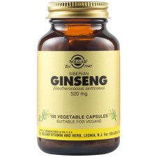 Solgar Siberian Ginseng 520 mg x 100 Capsules - Herb With Adaptive & Tonic Properties