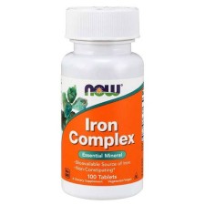 NOW IRON COMPLEX 100VEGETARIAN TABLETS