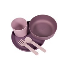 Bo Jungle B-Biodegradable CPLA tableware set Purple/Pink 5s